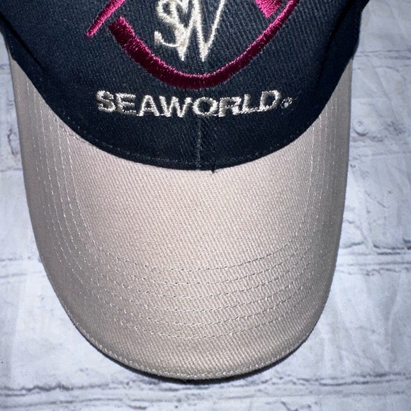 NOS Vintage 1990s SeaWorld Embroidered Trucker Baseball Cap Hat - Picture 3 of 9